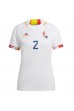 Belgia Toby Alderweireld #2 Jalkapallovaatteet Naisten Vieraspaita MM-kisat 2022 Lyhythihainen